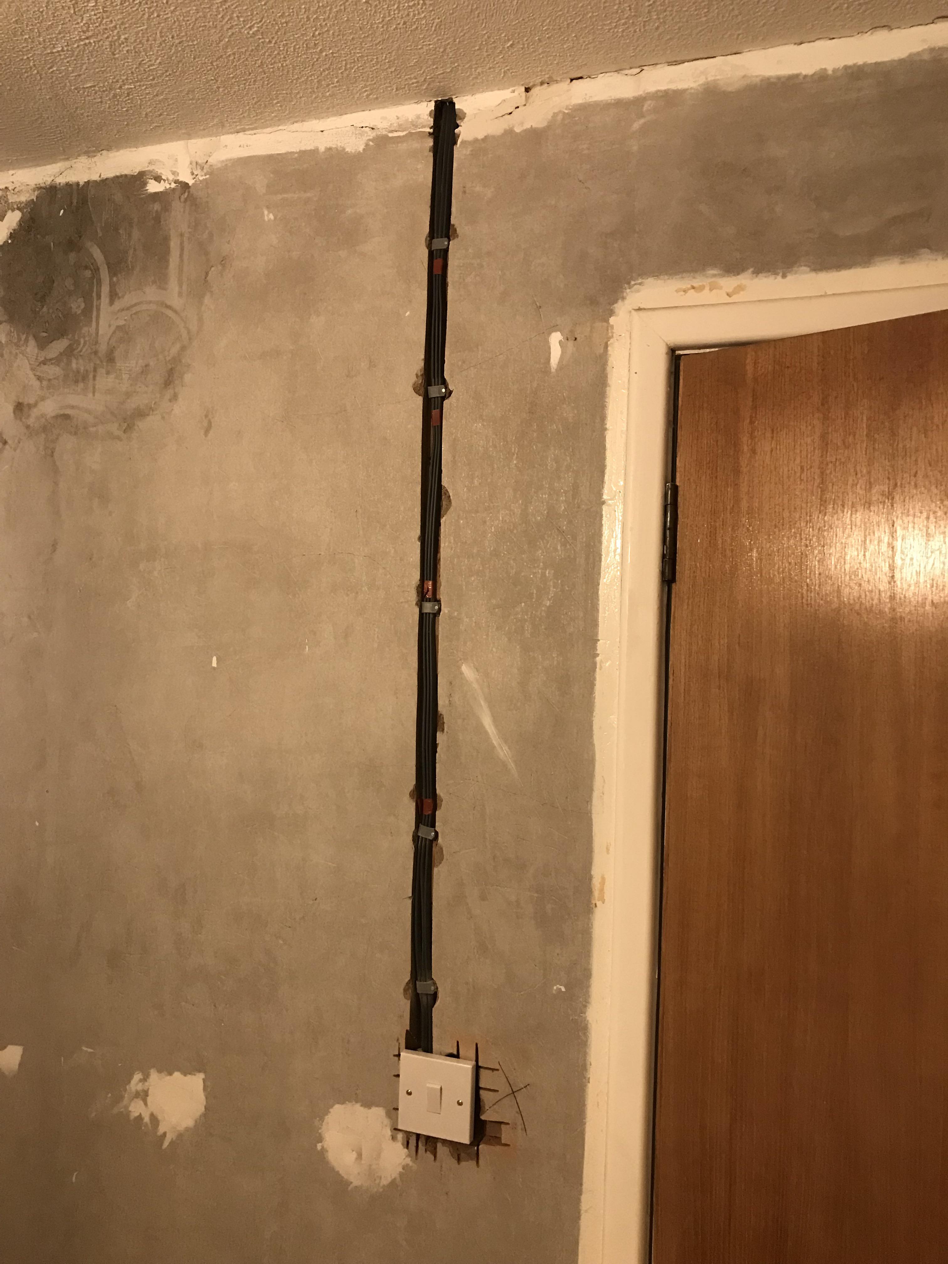 Chasing out walls for rewiring